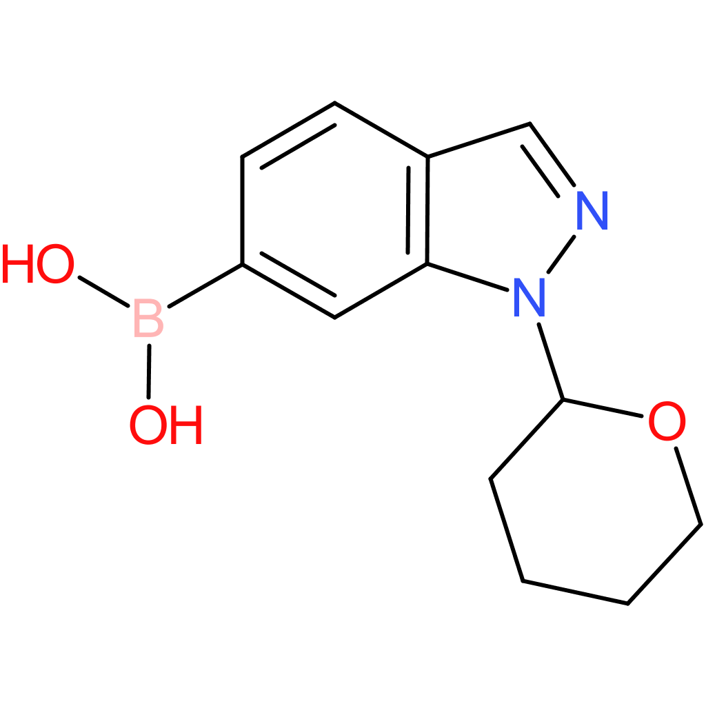 1-(tetrahydro-2h-pyran-2-yl)-1h-indazol-6-yl-6-boronic acid