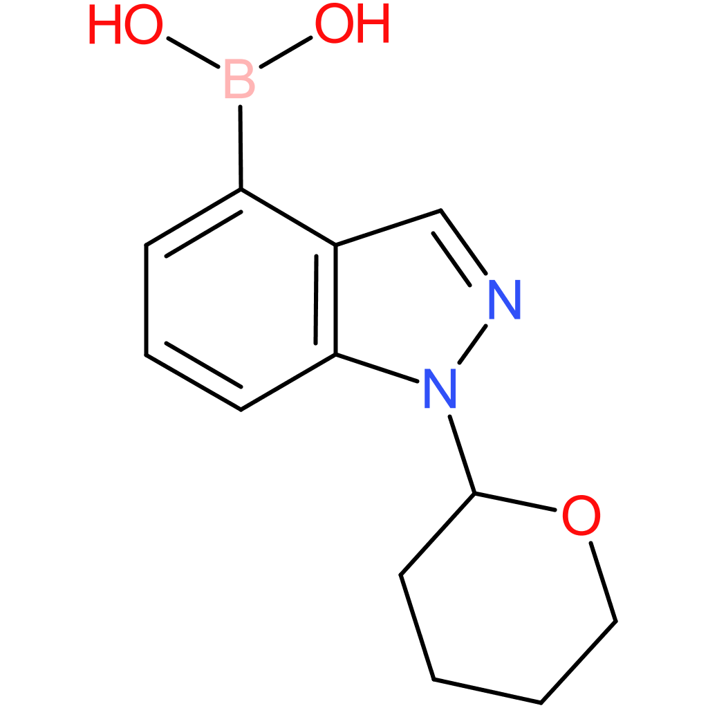 1-(tetrahydro-2h-pyran-2-yl)-1h-indazol-4-yl-4-boronic acid
