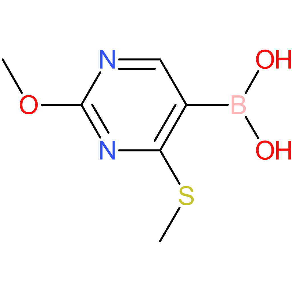 2-methoxy-4-(methylthio)pyrimidin-5-ylboronic acid