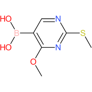 4-methoxy-2-(methylthio)pyrimidin-5-ylboronic acid