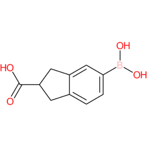 5-(dihydroxyboryl)-2-indanecarboxylic acid