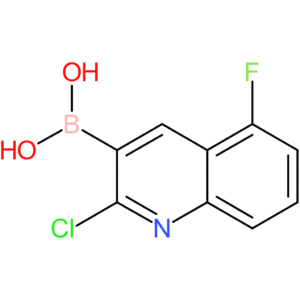 (2-chloro-5-fluoro-3-quinolinyl)boronic acid