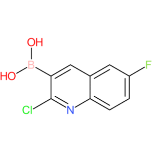 (2-chloro-6-fluoro-3-quinolinyl)boronic acid