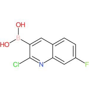 (2-chloro-7-fluoro-3-quinolinyl)boronic acid