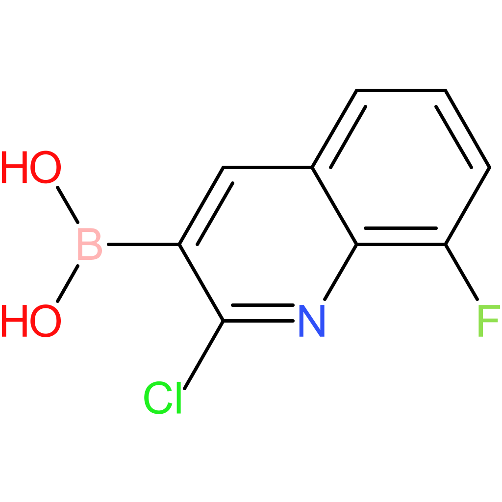 (2-chloro-8-fluoro-3-quinolinyl)boronic acid