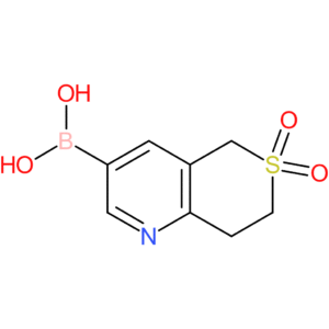 (6,6-dioxido-7,8-dihydro-5h-thiopyrano[4,3-b]pyridin-3-yl)boronic acid