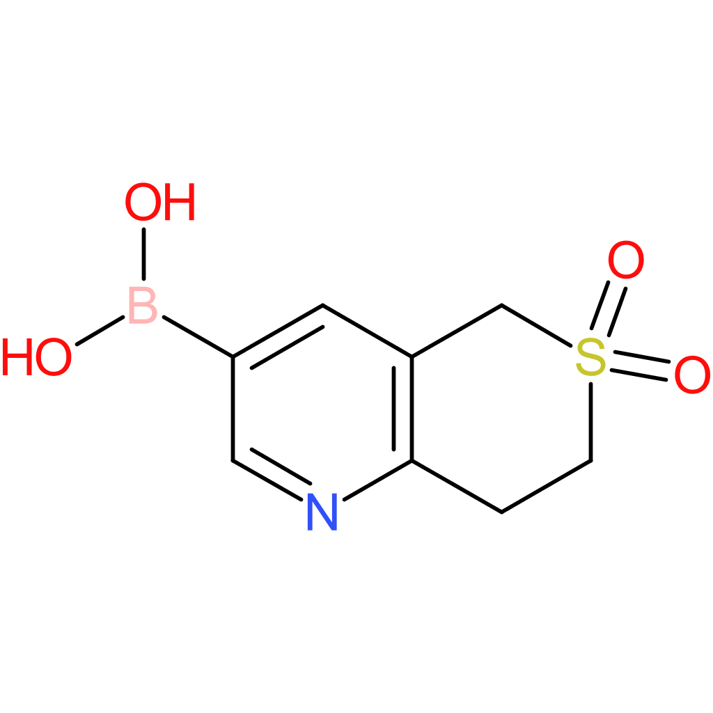 (6,6-dioxido-7,8-dihydro-5h-thiopyrano[4,3-b]pyridin-3-yl)boronic acid