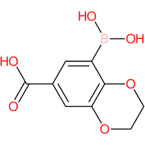 8-(dihydroxyboryl)-2,3-dihydro-1,4-benzodioxine-6-carboxylic acid