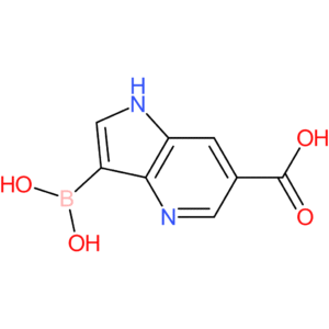 3-(dihydroxyboryl)-1h-pyrrolo[3,2-b]pyridine-6-carboxylic acid