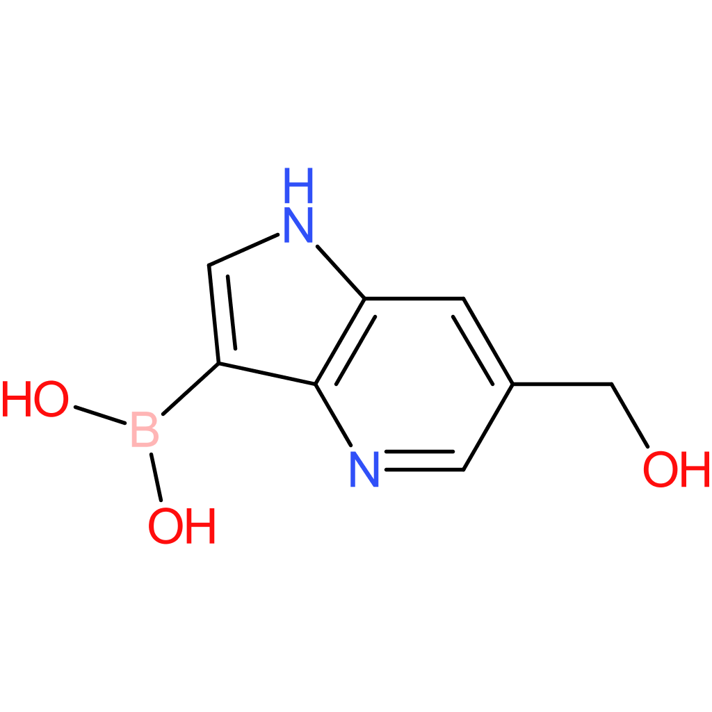[6-(hydroxymethyl)-1h-pyrrolo[3,2-b]pyridin-3-yl]boronic acid
