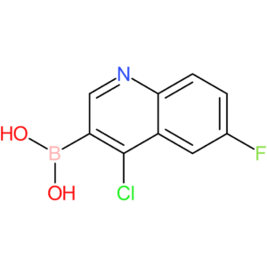 (4-chloro-6-fluoro-3-quinolinyl)boronic acid