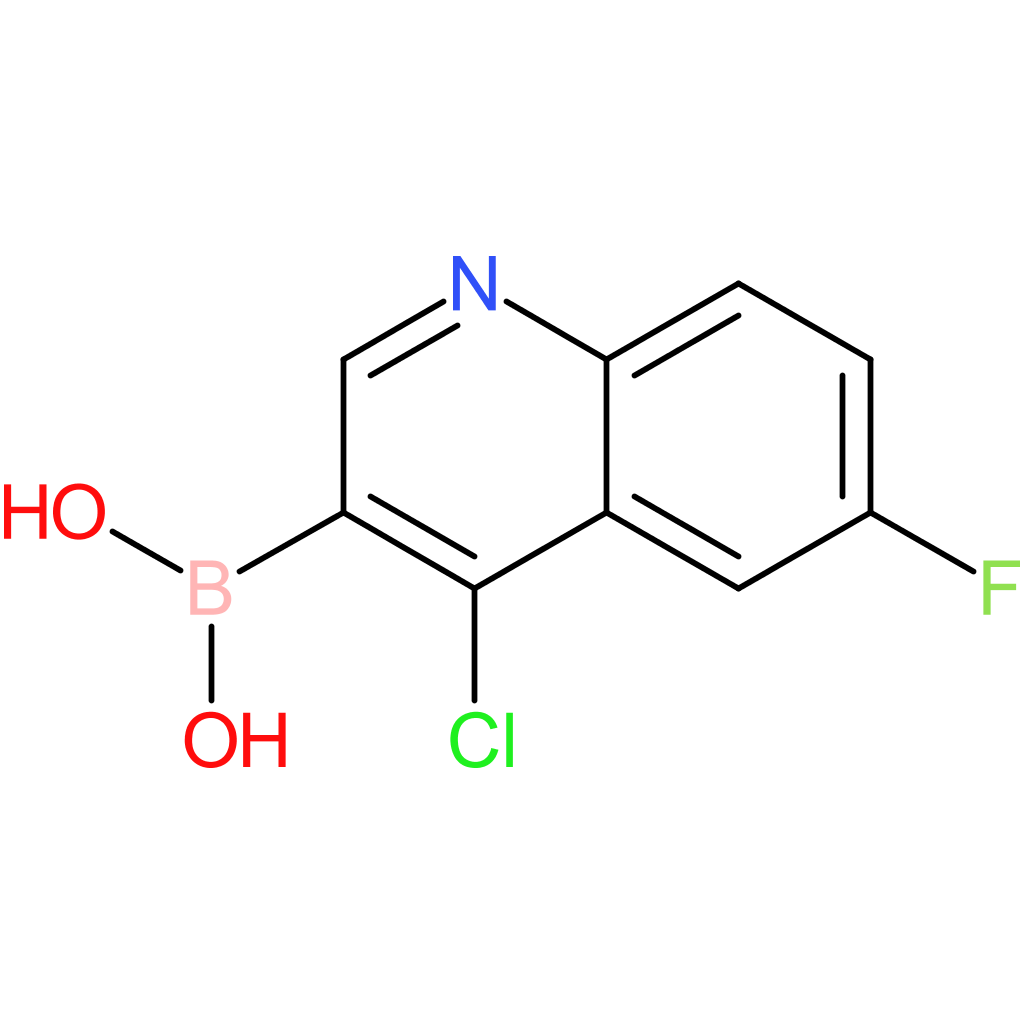 (4-chloro-6-fluoro-3-quinolinyl)boronic acid