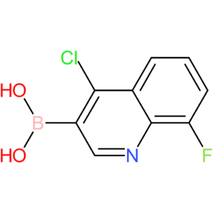 (4-chloro-8-fluoro-3-quinolinyl)boronic acid