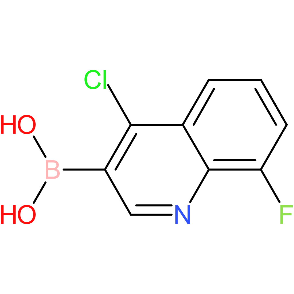 (4-chloro-8-fluoro-3-quinolinyl)boronic acid