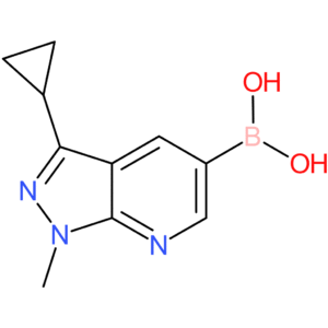 (3-cyclopropyl-1-methyl-1h-pyrazolo[3,4-b]pyridin-5-yl)boronic acid