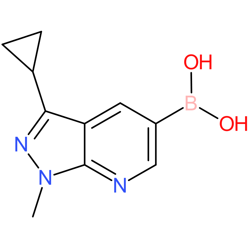 (3-cyclopropyl-1-methyl-1h-pyrazolo[3,4-b]pyridin-5-yl)boronic acid