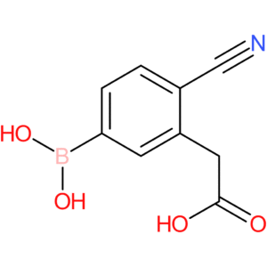 2-(5-borono-2-cyanophenyl)acetic acid