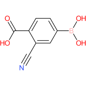2-cyano-4-(dihydroxyboranyl)benzoic acid