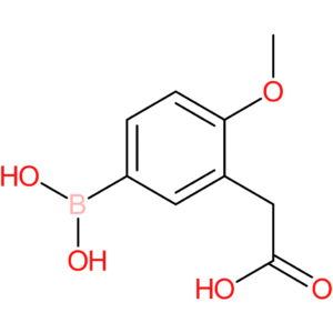2-(5-borono-2-methoxyphenyl)acetic acid