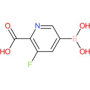 5-(dihydroxyboranyl)-3-fluoropyridine-2-carboxylic acid