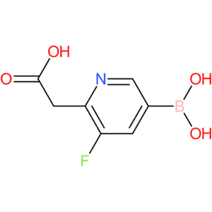 2-(5-borono-3-fluoropyridin-2-yl)acetic acid