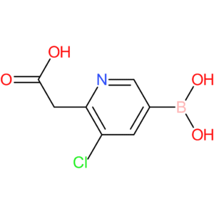 2-(5-borono-3-chloropyridin-2-yl)acetic acid