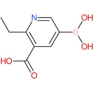 5-(dihydroxyboranyl)-2-ethylpyridine-3-carboxylic acid