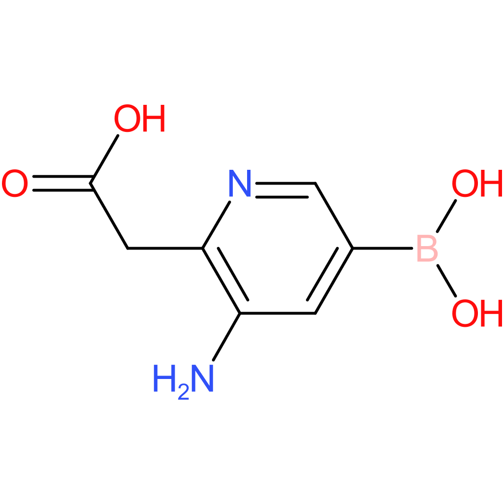 2-(3-amino-5-boronopyridin-2-yl)acetic acid