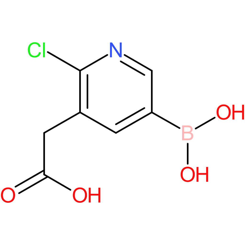 2-(5-borono-2-chloropyridin-3-yl)acetic acid