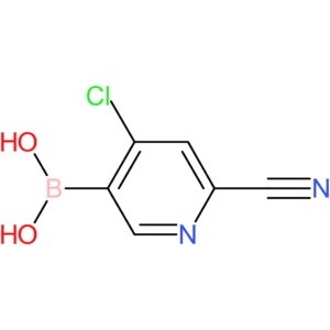 (4-chloro-6-cyanopyridin-3-yl)boronic acid