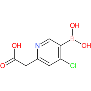 2-(5-borono-4-chloropyridin-2-yl)acetic acid