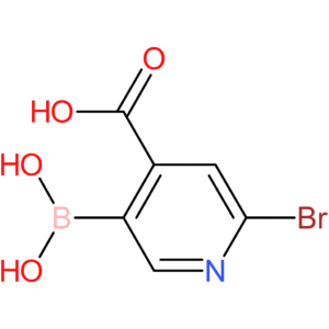 2-bromo-5-(dihydroxyboranyl)pyridine-4-carboxylic acid