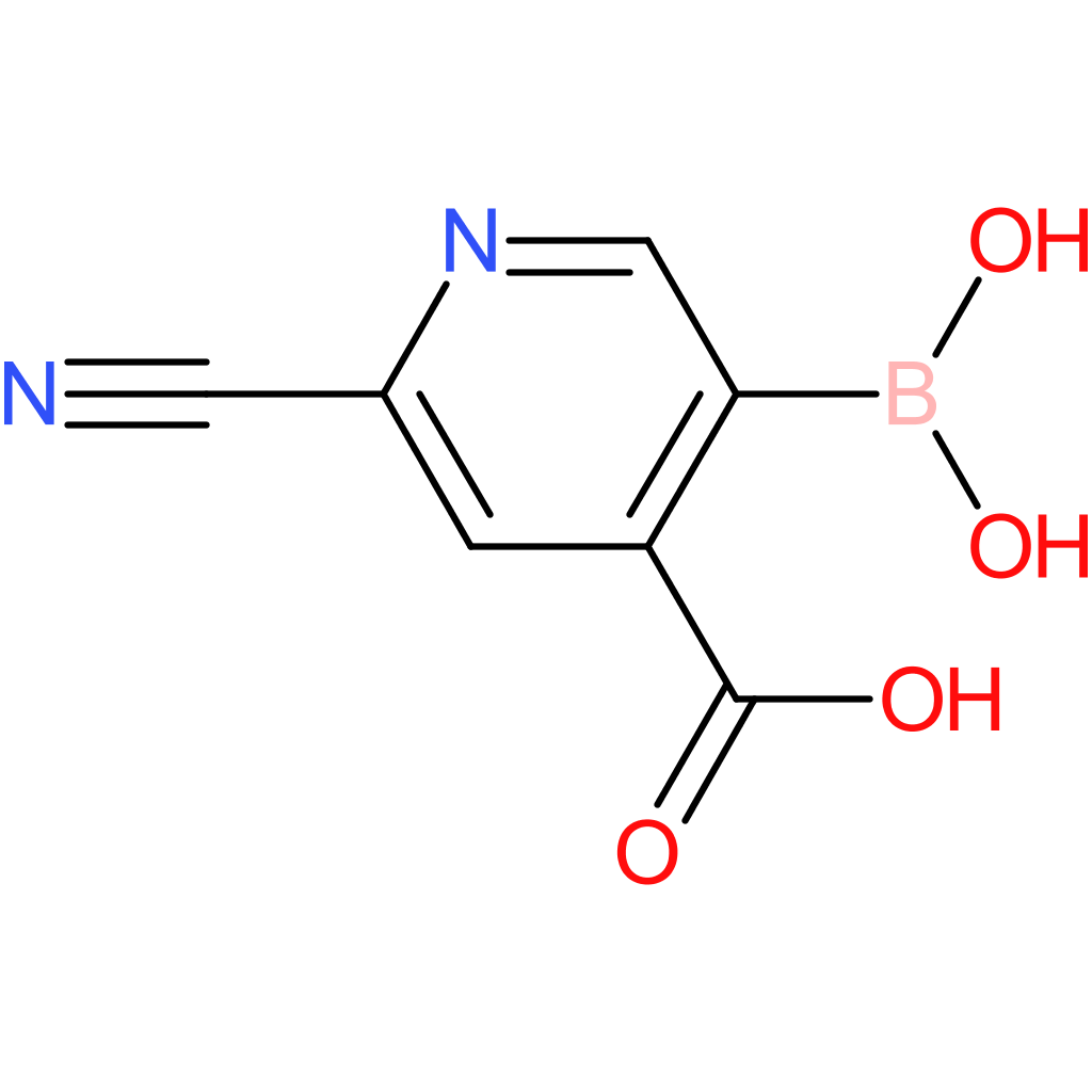 2-cyano-5-(dihydroxyboranyl)pyridine-4-carboxylic acid