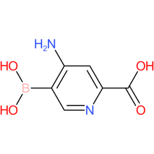 4-amino-5-(dihydroxyboranyl)pyridine-2-carboxylic acid