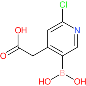 2-(5-borono-2-chloropyridin-4-yl)acetic acid