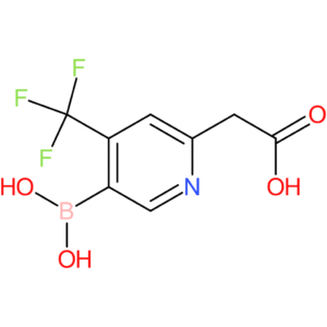 2-(5-borono-4-(trifluoromethyl)pyridin-2-yl)acetic acid