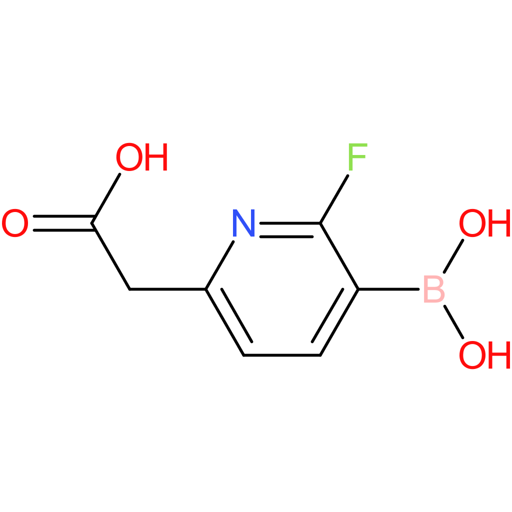 2-(5-borono-6-fluoropyridin-2-yl)acetic acid