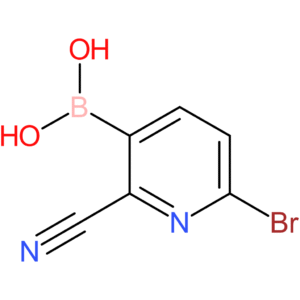 (2-cyano-6-bromopyridin-3-yl)boronic acid