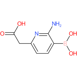 2-(6-amino-5-boronopyridin-2-yl)acetic acid