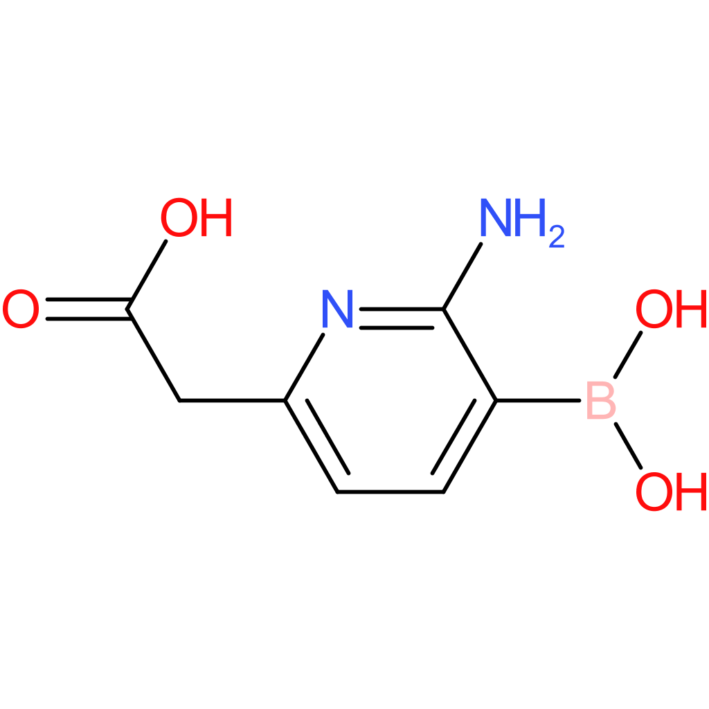 2-(6-amino-5-boronopyridin-2-yl)acetic acid