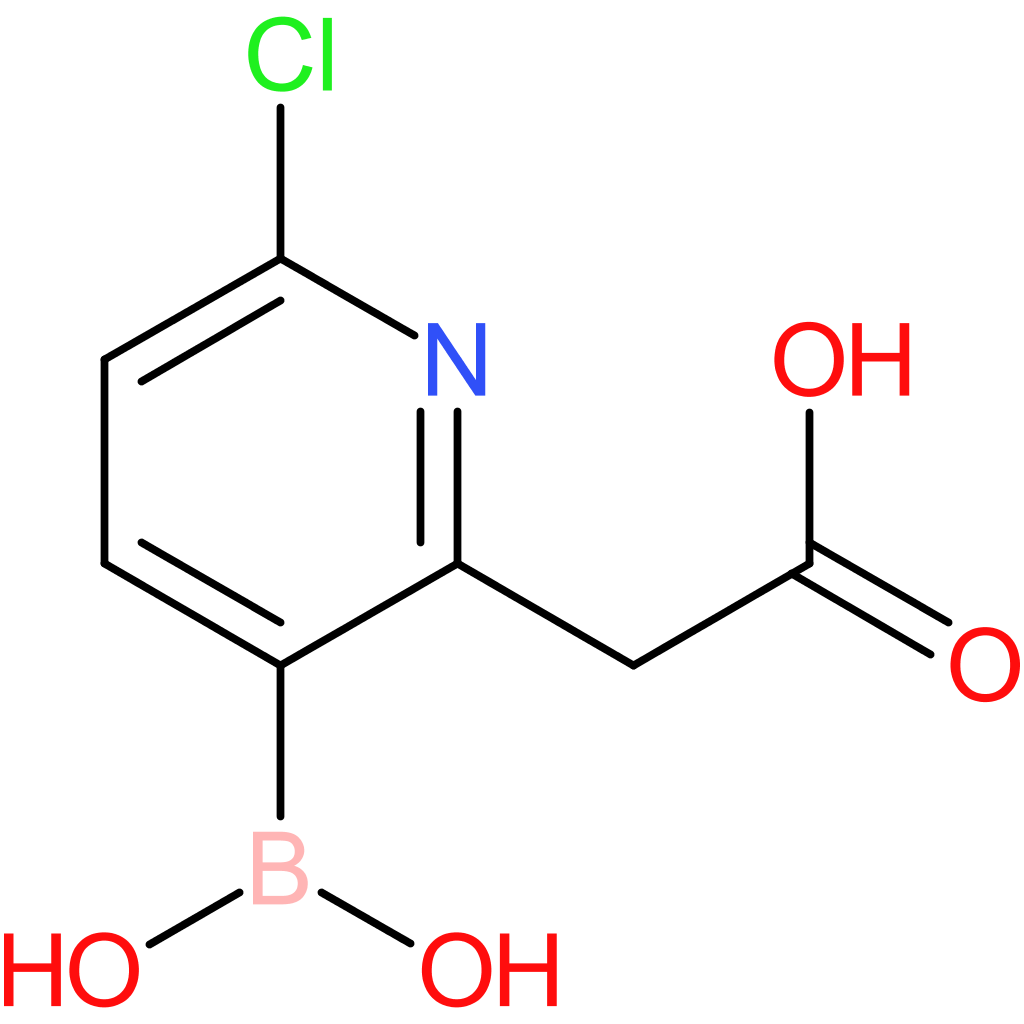 2-(3-borono-6-chloropyridin-2-yl)acetic acid