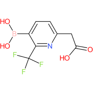 2-(5-borono-6-(trifluoromethyl)pyridin-2-yl)acetic acid
