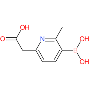 2-(5-borono-6-methylpyridin-2-yl)acetic acid