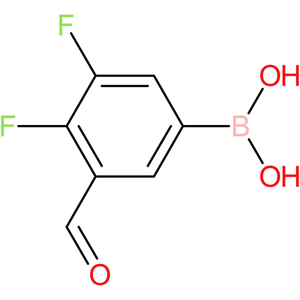 3,4-difluoro-5-formylphenylboronic acid