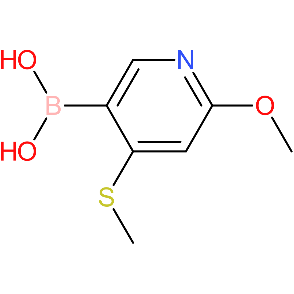 2-methoxy-4-(methylthio)pyridine-5-boronic acid