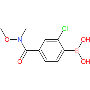 4-(n,o-dimethylhydroxylaminocarbonyl)-2-chlorophenylboronic acid