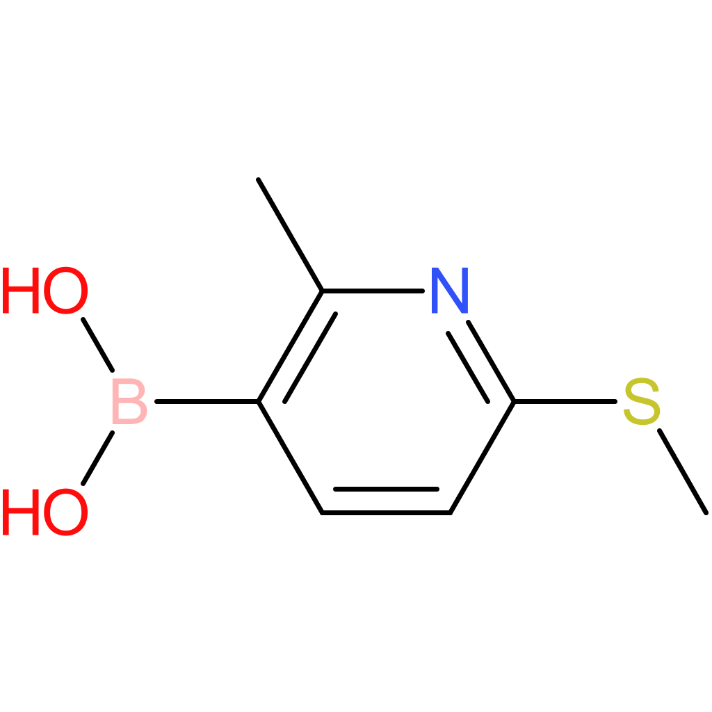 2-methyl-6-(methylthio)-3-pyridylboronic acid