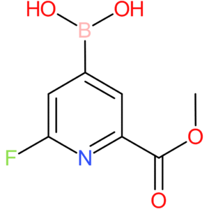 [2-fluoro-6-(methoxycarbonyl)pyridin-4-yl]boronic acid