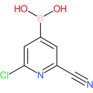 (2-chloro-6-cyanopyridin-4-yl)boronic acid