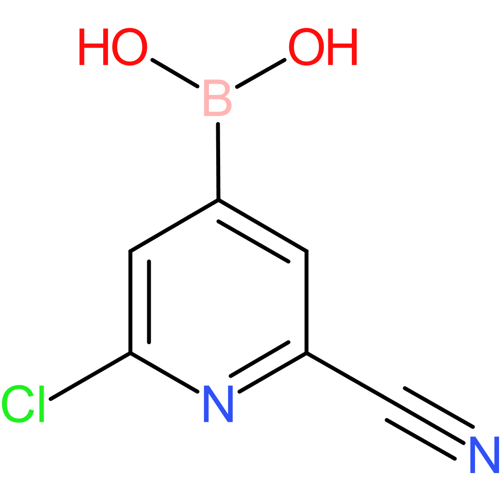 (2-chloro-6-cyanopyridin-4-yl)boronic acid